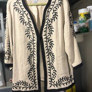 LINEA Women's 2X Jacket - Tan/Black Lined. Lightweight and comfortable!